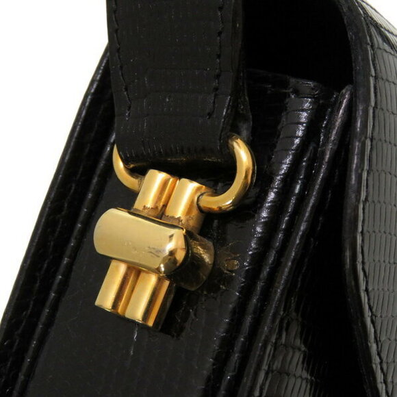 Gucci Lizard Black Shoulder Bag - Picture 8 of 8